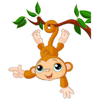 Baby Monkey Clipart - Tumundografico