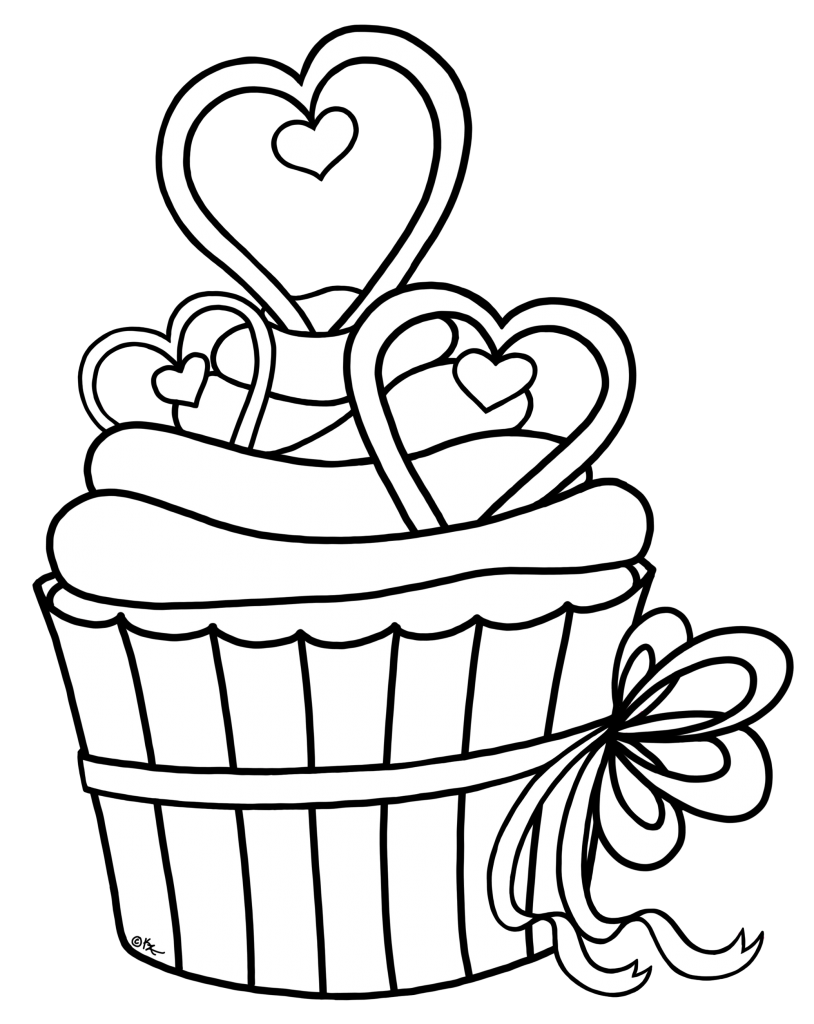 Cupcake Outline - Clipartion.com