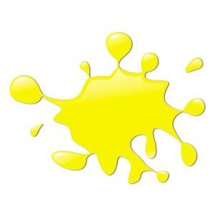 Yellow Paint Splatter clip art - Polyvore