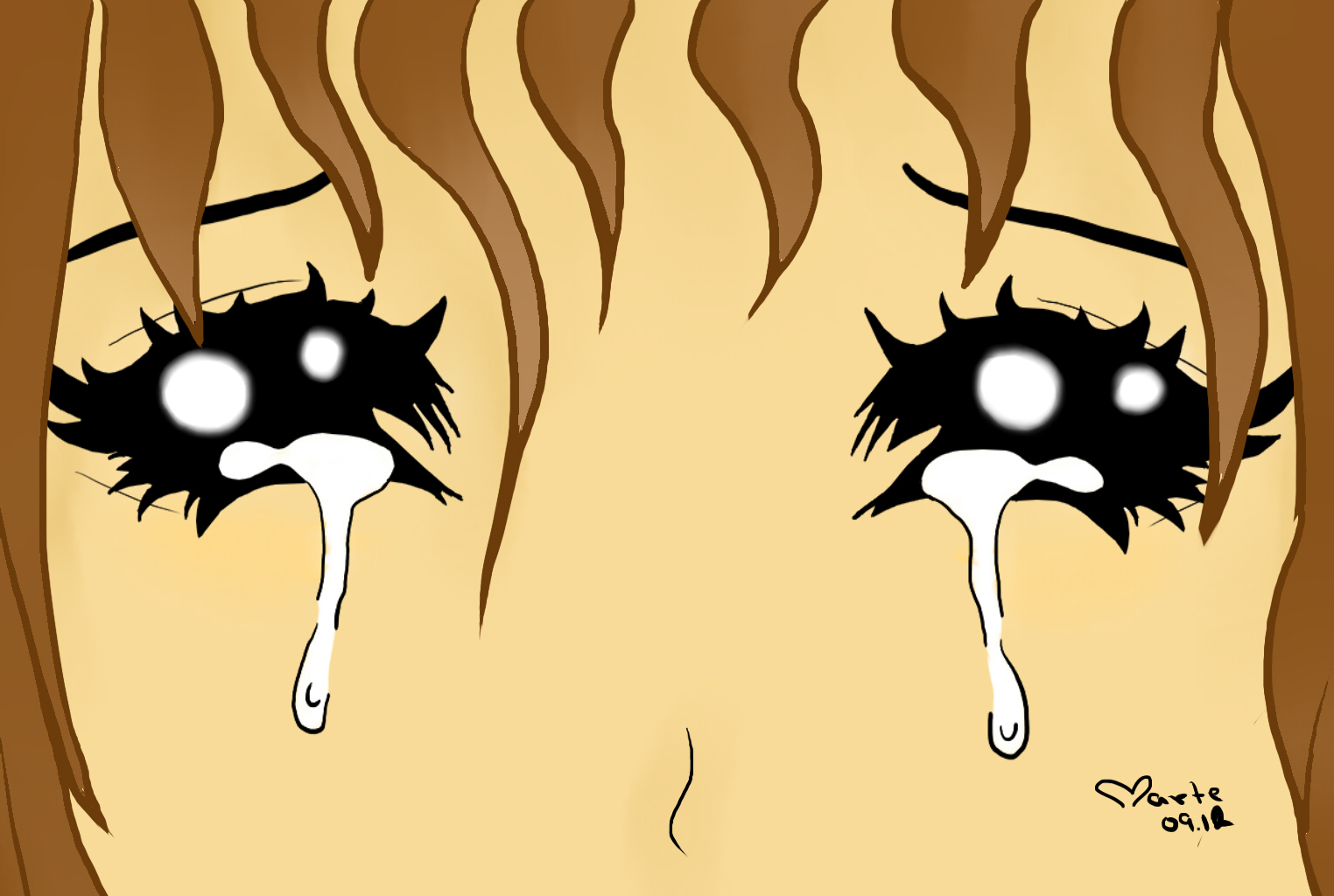 Crying Cartoon Girl