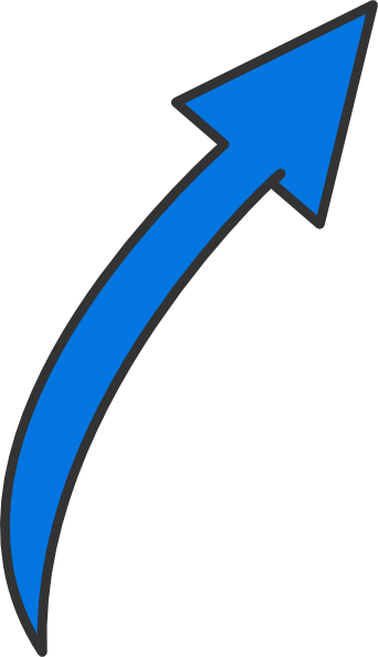 Clipart blue arrow