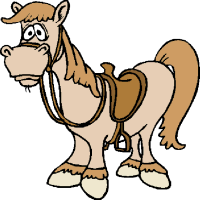 Funny Cartoon Horses Clipart