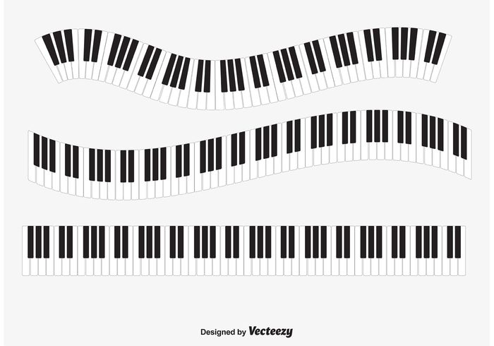 Piano Keys Vector - Download Free Vector Art, Stock Graphics & Images