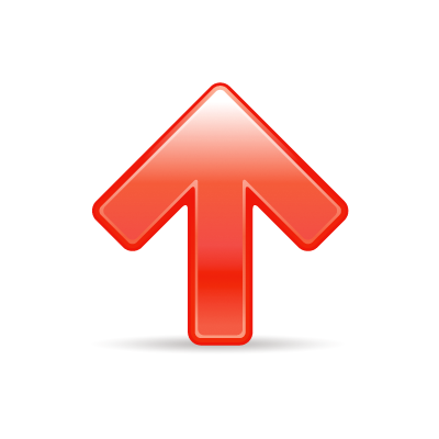 arrow_up_3, red, arrow, up, upload, icon, 256x256 ...