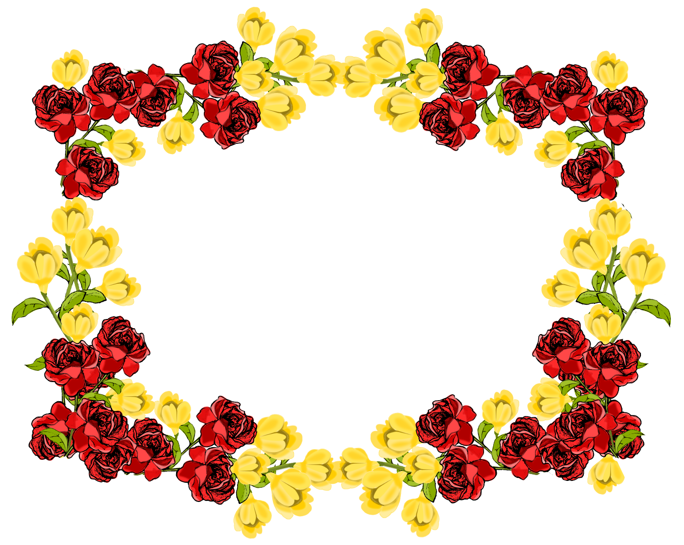 Flower Border Png | Free Download Clip Art | Free Clip Art | on ...