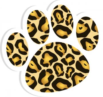 Cheetah Paws Clipart