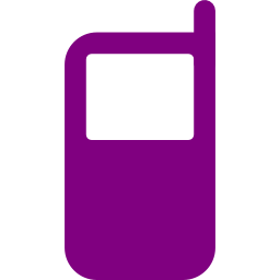 Free purple cell phone icon - Download purple cell phone icon