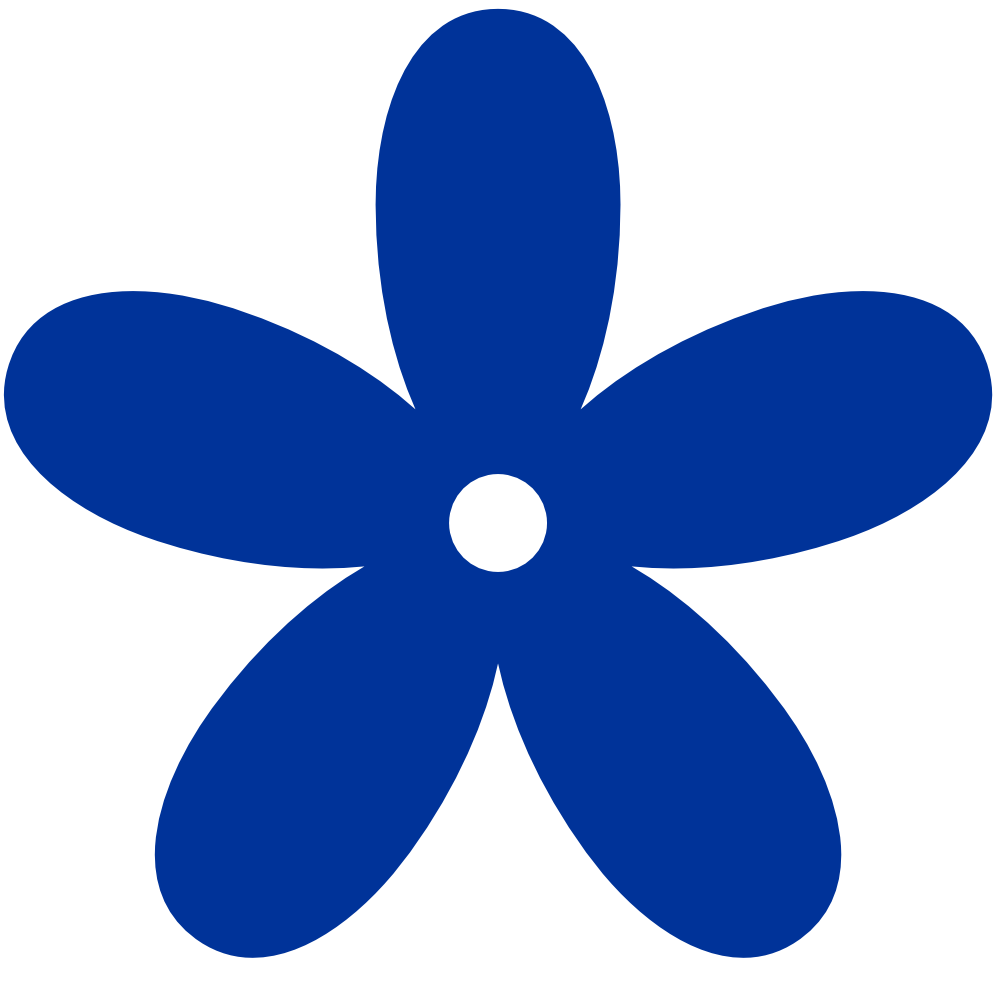 Blue Flower Clip Art - Tumundografico