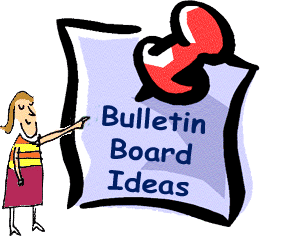 School bulletin board clipart