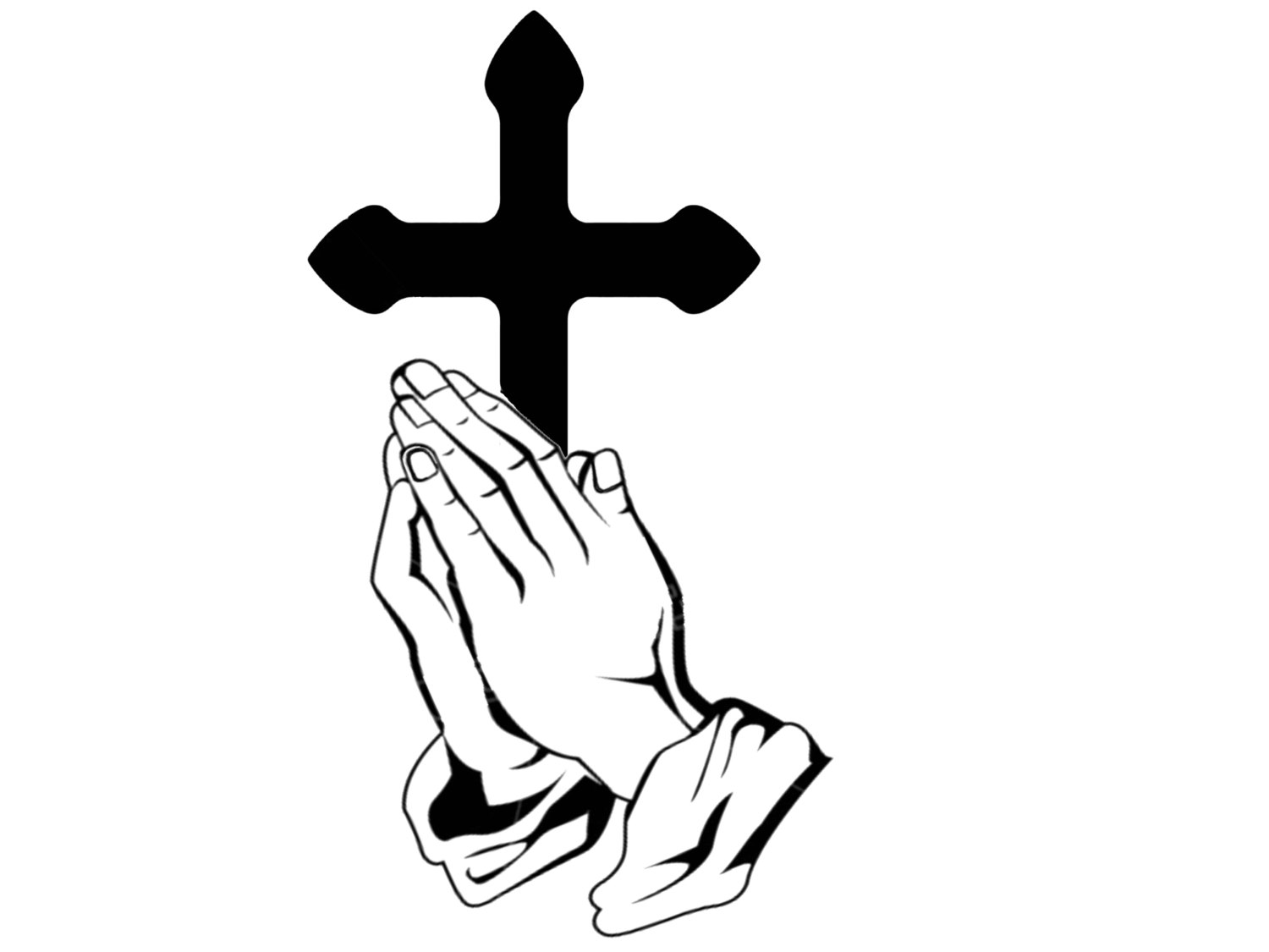 Praying hands decal | Etsy