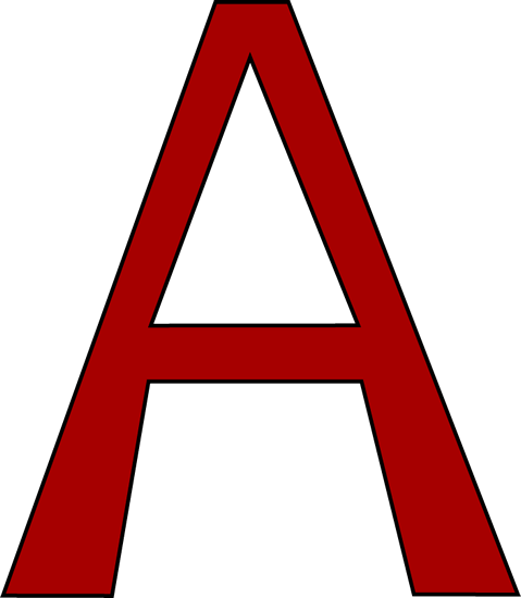 The Letter A Clipart