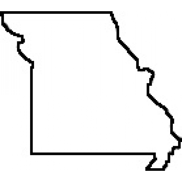 Missouri outline clipart