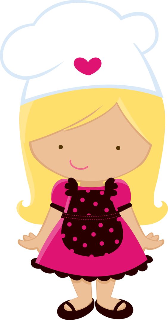 Personal chef logo doll clipart