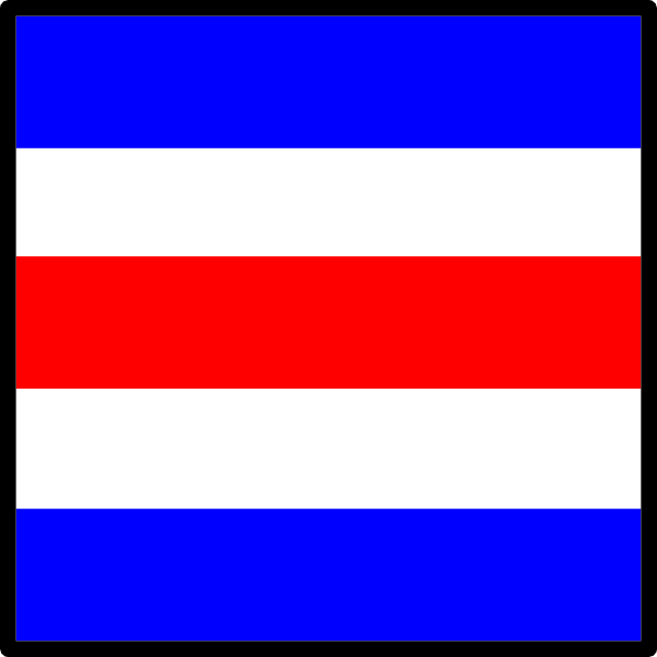 Nautical flag clipart