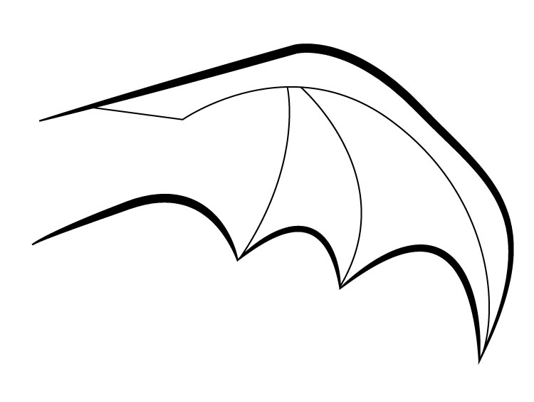 Bat Wings Drawing - ClipArt Best