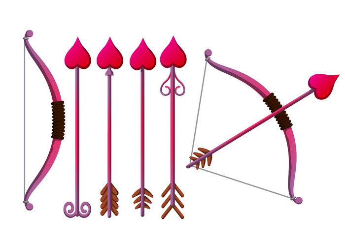 Cupid's Bow Vector Set - Download Free Vector Art, Stock Graphics ...