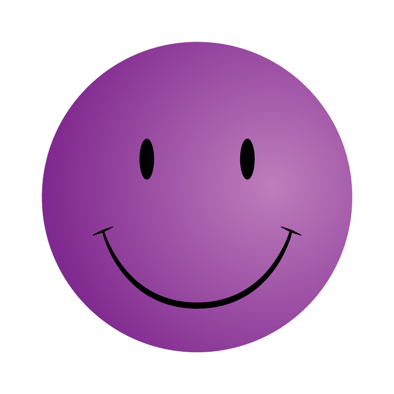 Purple Smiley Face Clipart