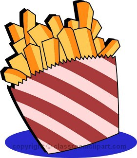 No french fries clipart