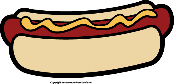 Animated hot dog clipart