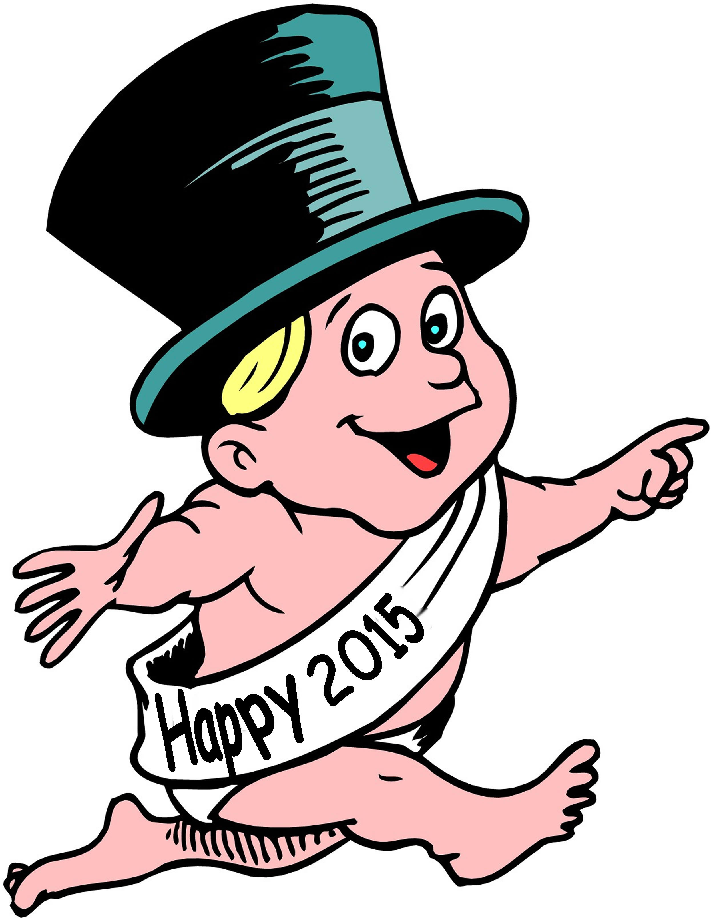 Free clipart new year baby