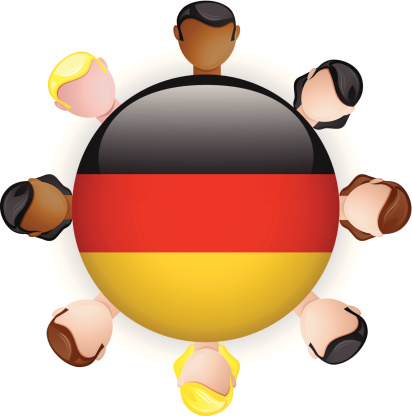 Cartoon Of A Germany Flag Clip Art, Vector Images & Illustrations ...