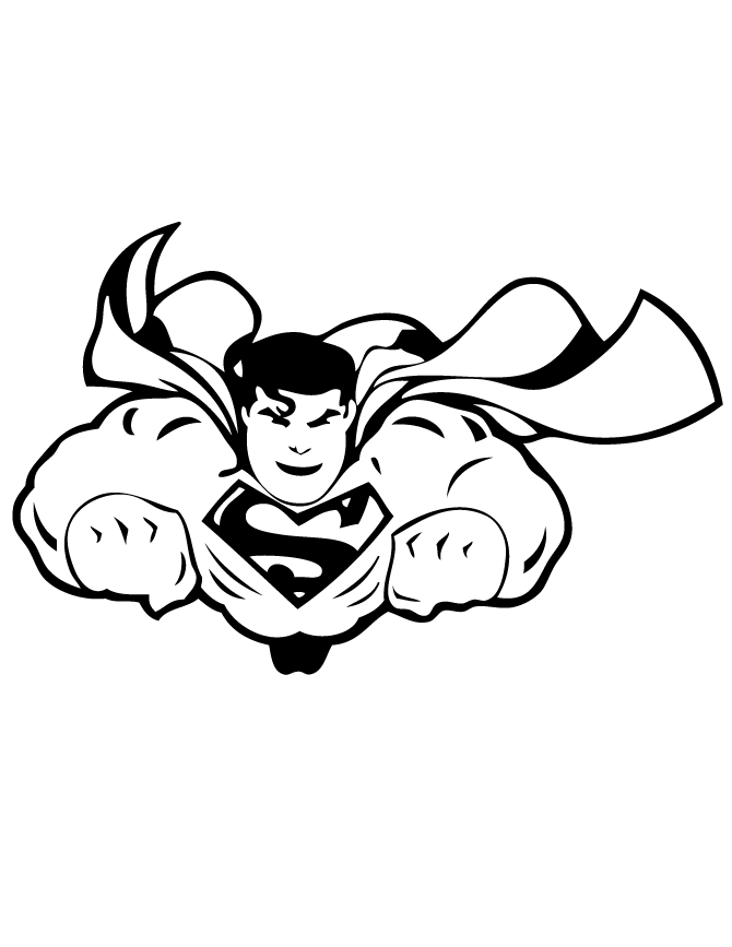 Superman Colouring In Pages - AZ Coloring Pages