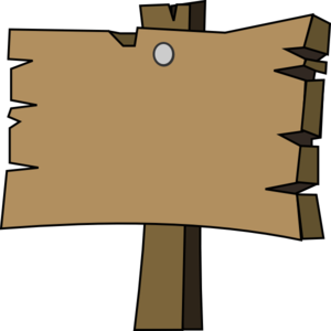 Wooden Arrow Sign Clipart