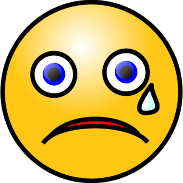 Emoticons Crying face - vector Clip Art