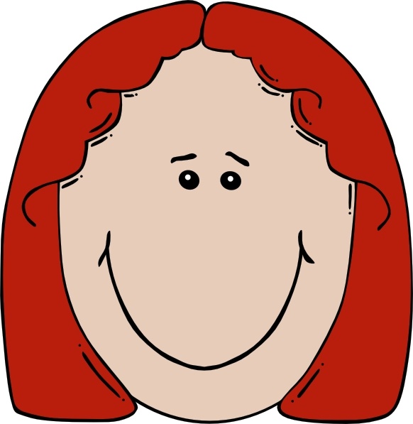 Lady Face Cartoon clip art Free vector in Open office drawing svg ...