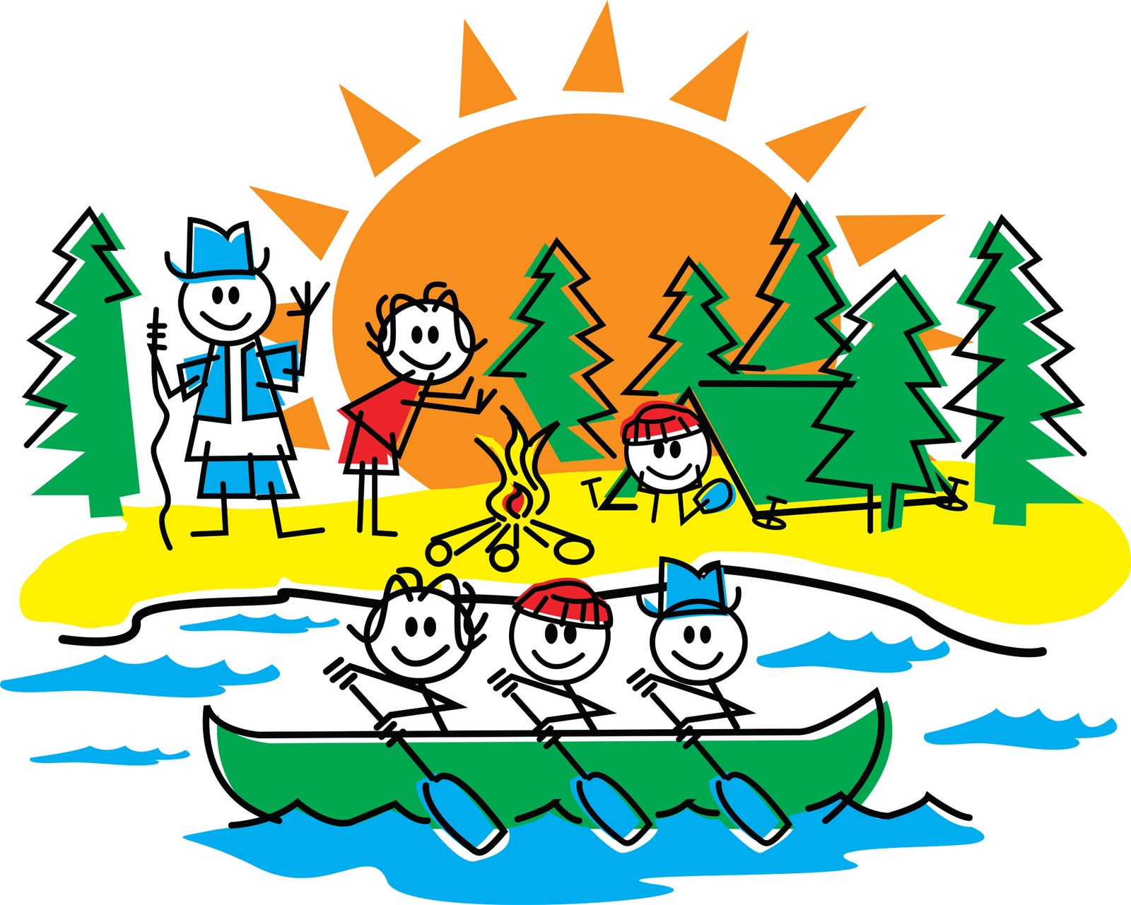 Day Camp Cartoon Clipart