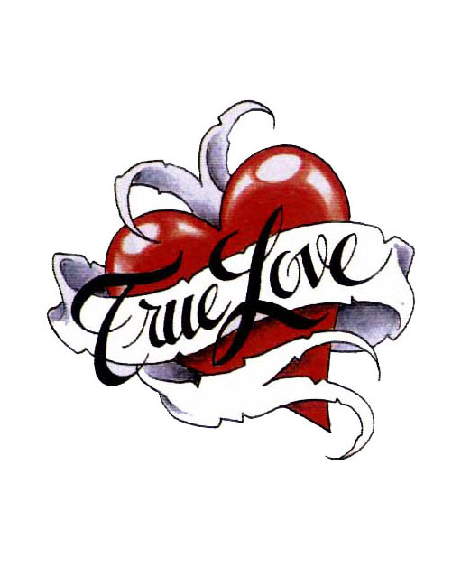 True Love Hearts And Roses Tattoo Design: Real Photo, Pictures ...