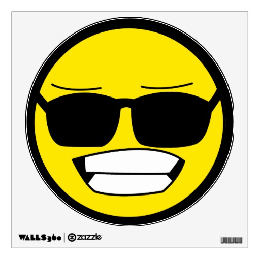 Cool Smiley Face Room Graphics from Zazzle.