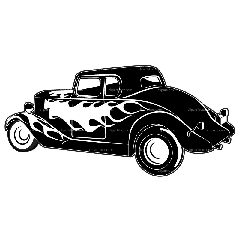 CLIPART HOT ROD | Royalty free vector design