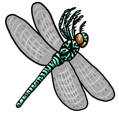 FREE Dragonfly Clip Art 12