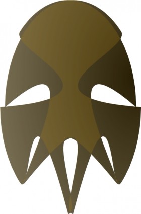 Tribal African Mask clip art Vector clip art - Free vector for ...