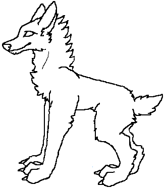 Free Dredge Wolf Outline