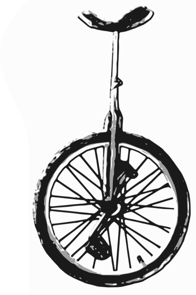 Unicycle clip art - vector clip art online, royalty free & public ...