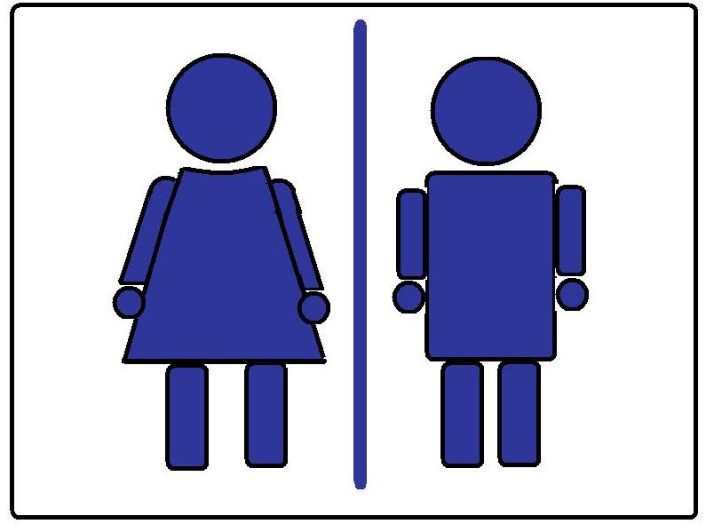 Boy And Girl Bathroom Sign - ClipArt Best