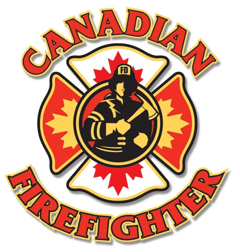 Canadian Firefighter Logo Decal - Decals - Stock & Custom - Fire ...