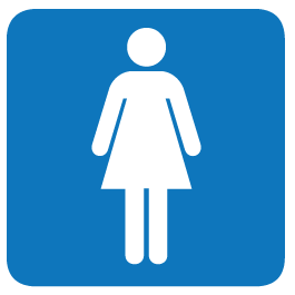 Women Restroom Sign decals | Dezign With a Z