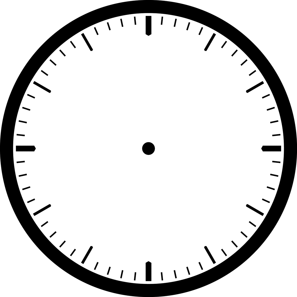Blank Clock Faces Template