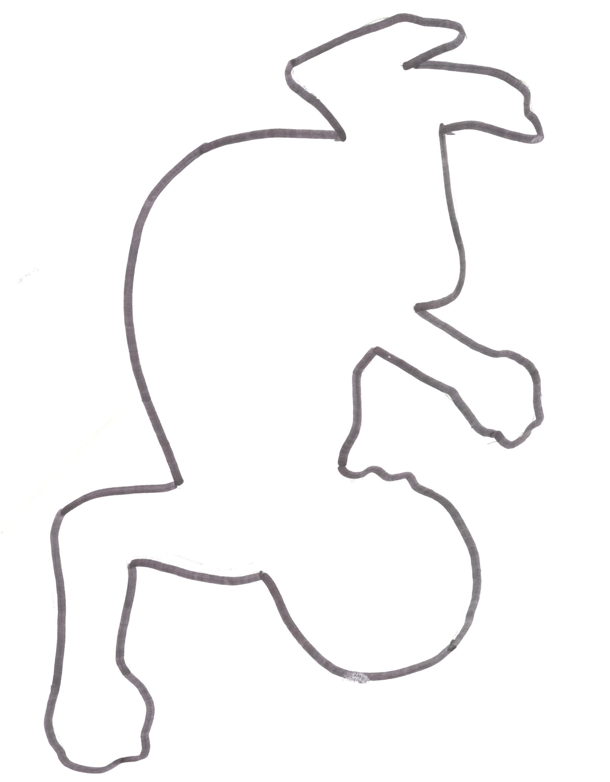 Outline Of A Person Template - ClipArt Best