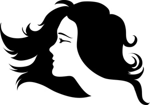 Hair Clipart Image - Hair Salon Design Showing a Young Woman with ...