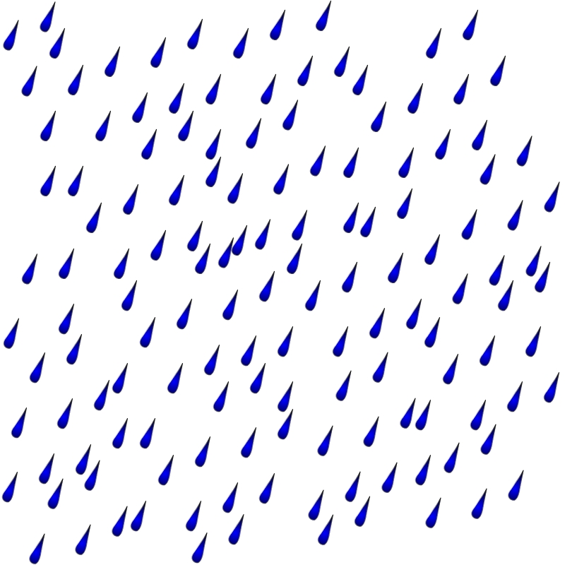 Cartoon Rain Drops