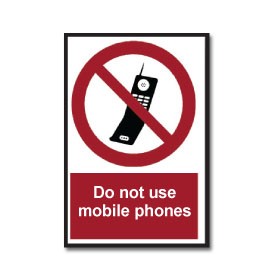 Prohibition Signs – Do Not Use Mobile Phones
