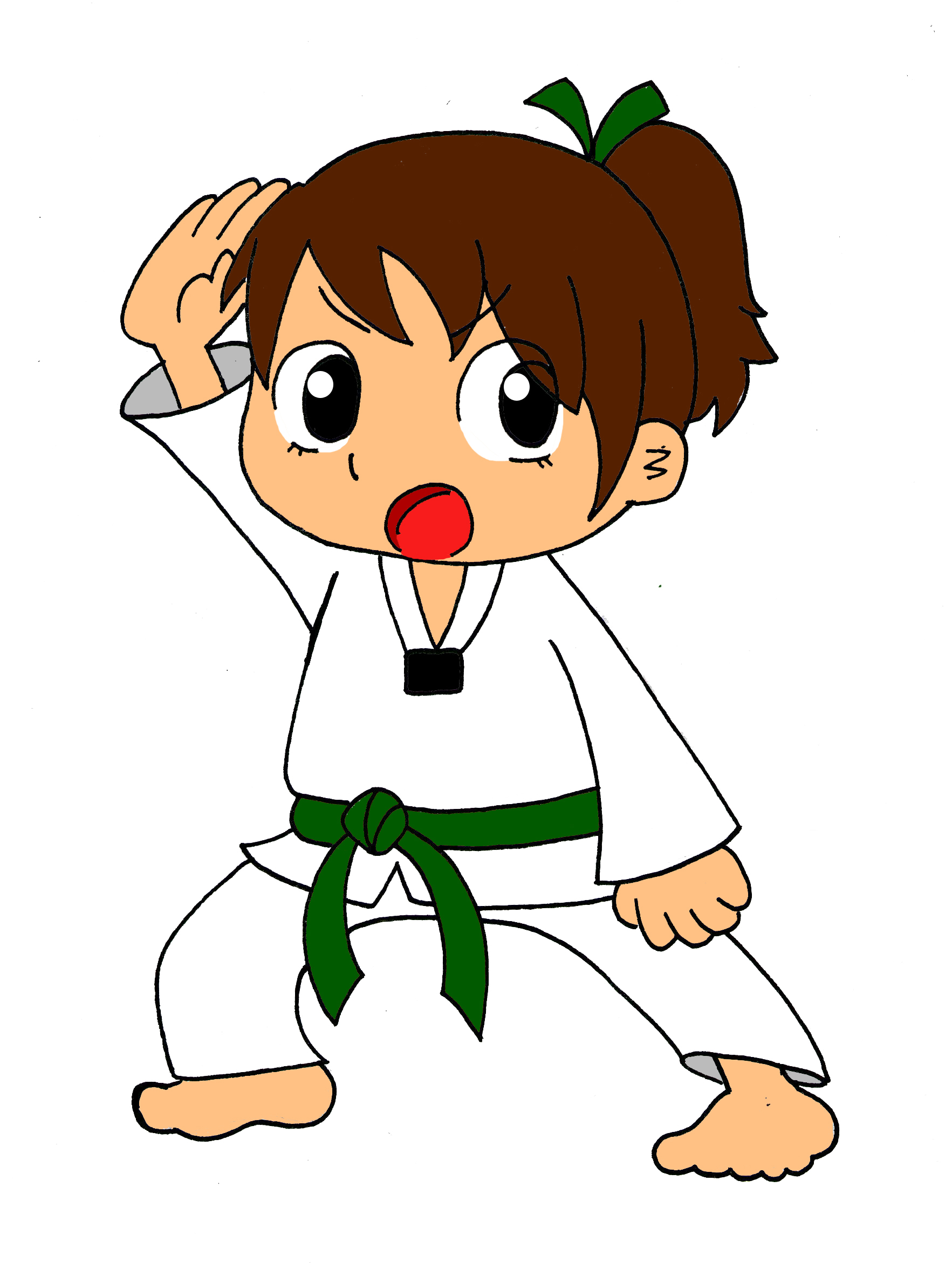 girl karate clipart - photo #14
