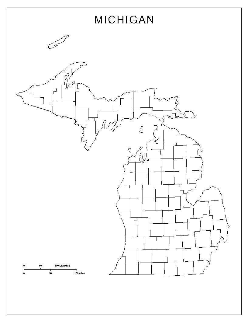 clipart michigan map - photo #35