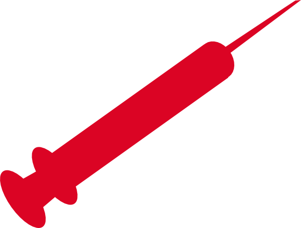 Red Syringe clip art - vector clip art online, royalty free ...