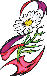 Tribal Daisy Flower decal :: Tribal Flowers :: Tribal Decals ...