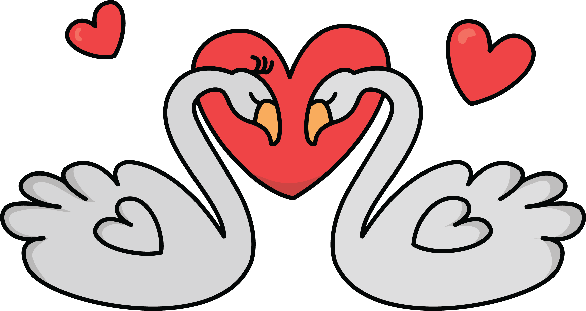 Free Love Swans Love High Resolution Clip Art | All Free Picture